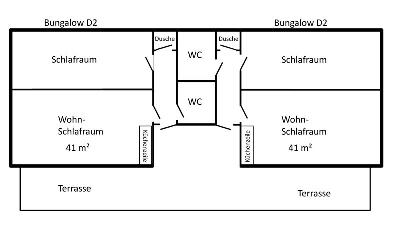 Waldschloss Parow Bungalow Grundriss_Typ_D2